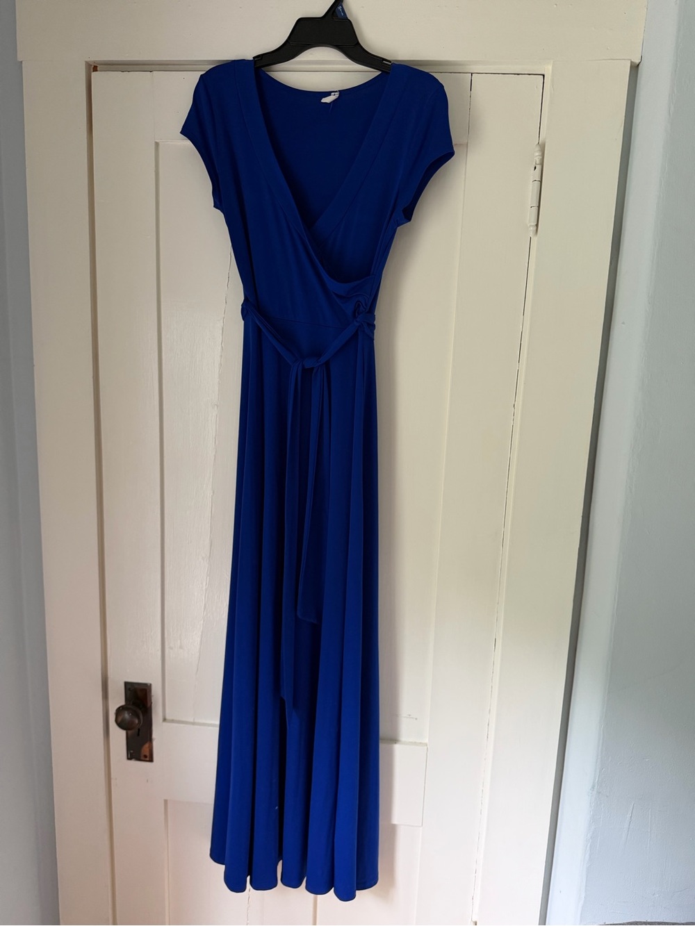Pinkblush Royal Blue Wrap Maxi Dress